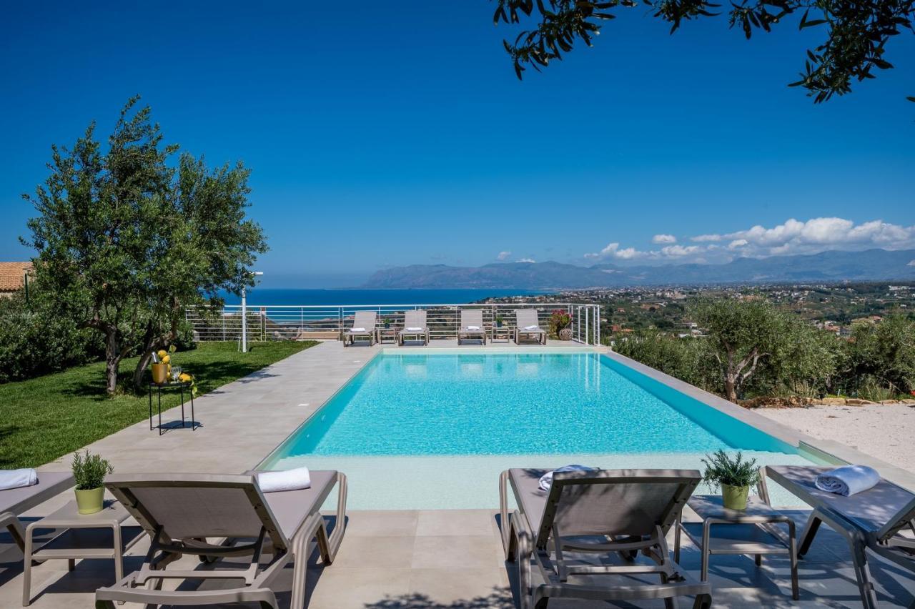 Villa Maria Con Piscina E Vista Mare Castellammare del Golfo Exterior foto