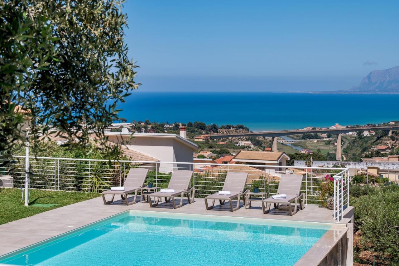 Villa Maria Con Piscina E Vista Mare Castellammare del Golfo Exterior foto