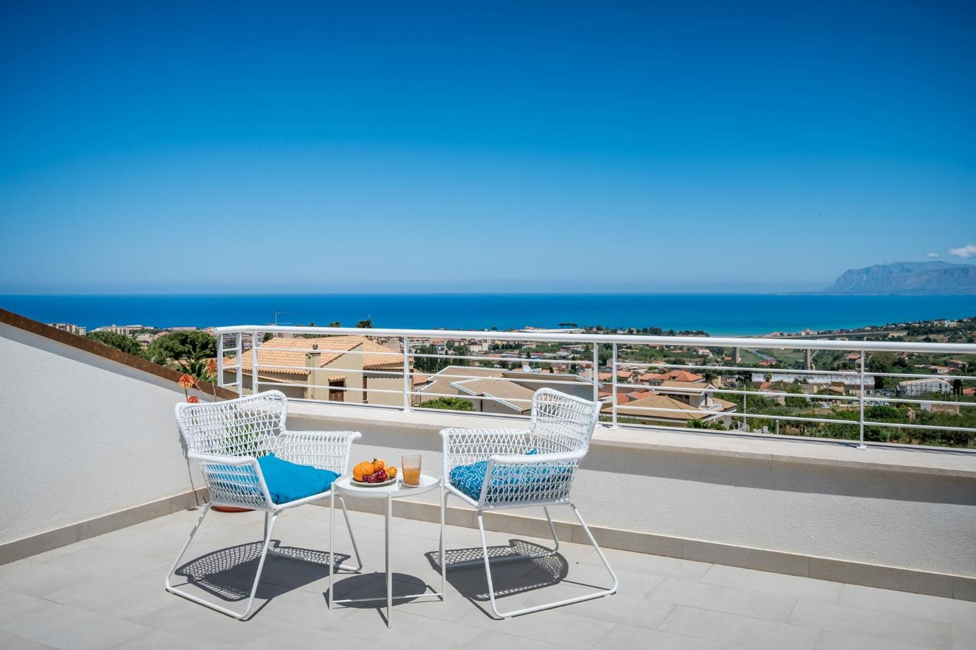 Villa Maria Con Piscina E Vista Mare Castellammare del Golfo Quarto foto