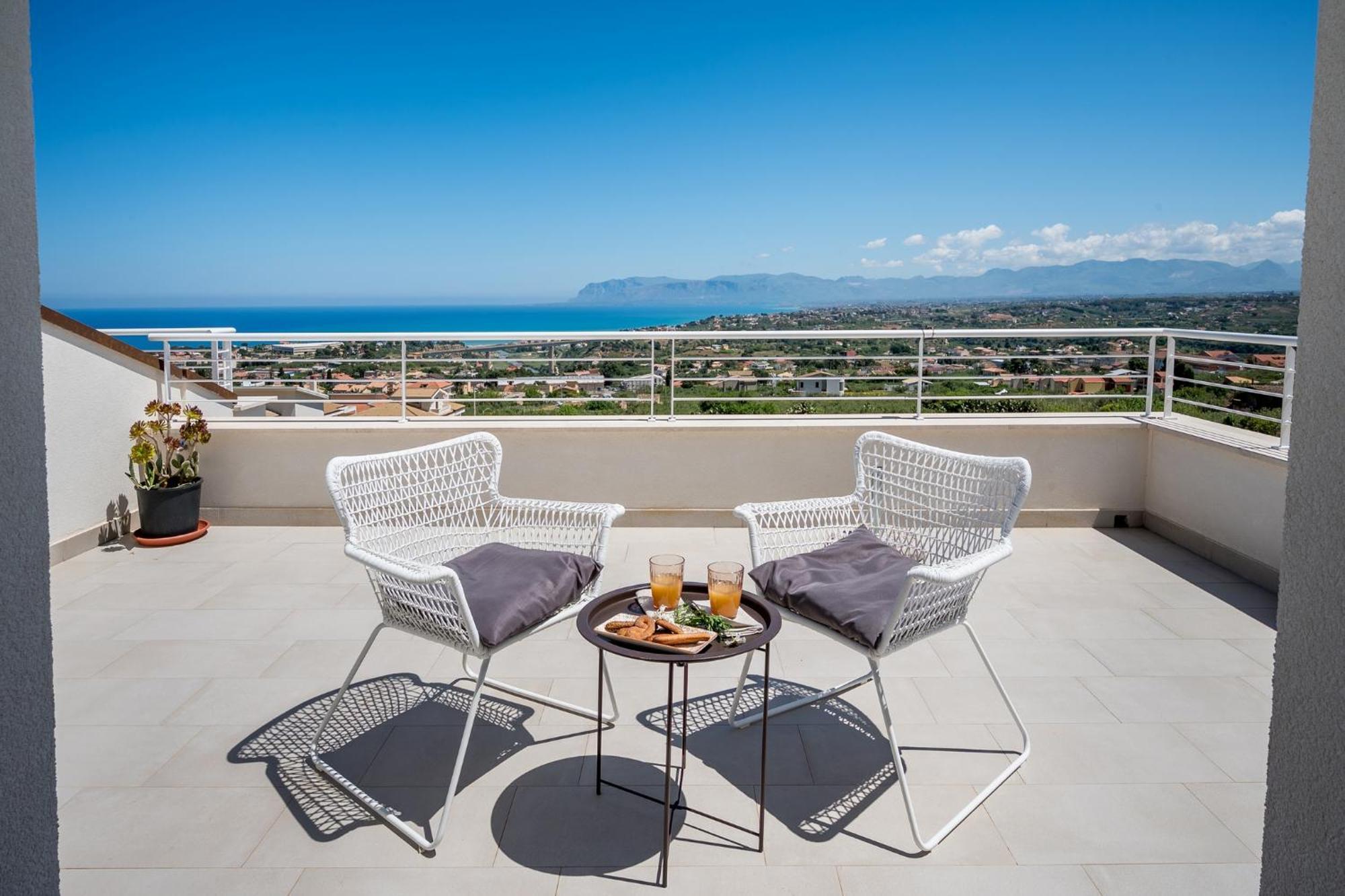 Villa Maria Con Piscina E Vista Mare Castellammare del Golfo Quarto foto