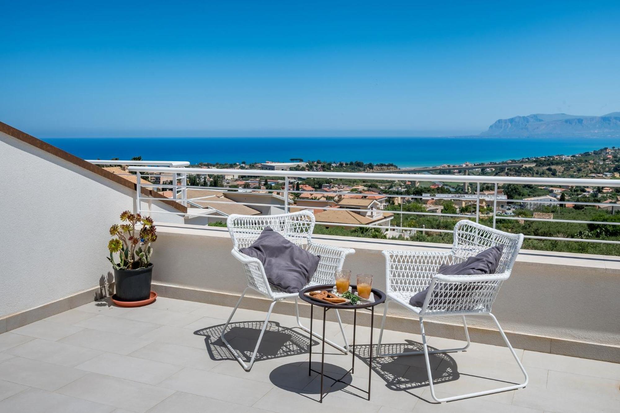 Villa Maria Con Piscina E Vista Mare Castellammare del Golfo Quarto foto